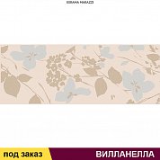 Декор  ВИЛЛАНЕЛЛА 15*40 цветы беж (1 сорт)